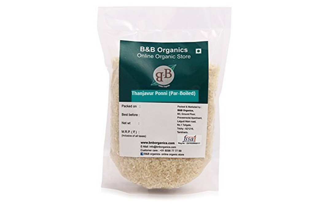 B&B Organics Thanjavur Ponni (Par-Boiled)    Pack  1 kilogram